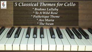 5 Classical Themes for Cello - Instrumental Practice with Brenda