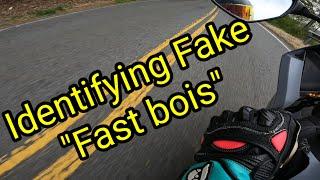 How to spot fake "fast" riders/videos