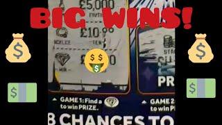 SCRATCHCARD WINNERS COMPILATION!! BIG WINS!!!