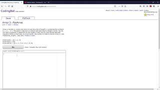 Array-2 (fizzArray) Java Tutorial || codingbat.com