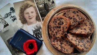 War time Cake Recipe(Boiled Raisin Cake~no eggs, no dairy)& World War II Memories from my Aunt June!