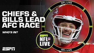 FATAL FLAW  Chiefs & Bills lead the AFC Playoff race, but WHO'S IN?  | NFL Live