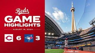 Reds vs. Blue Jays Game Highlights (8/19/24) | MLB Highlights