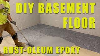 Rust-Oleum EpoxyShied Basement Floor Application