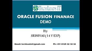 FUSION FINANCE ONLINE TRAINING DEMO-TECH LEADS IT