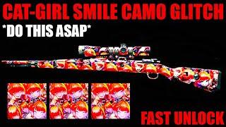 *NEW* CAT-GIRL SMILE CAMO GLITCH! *DO THIS ASAP* FAST UNLOCK! MW3 GLITCHES! WARZONE GLITCH!