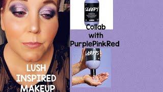 Lush Cosmetics Sleepy Inspired Makeup Look | Collab With PurplePinkRed