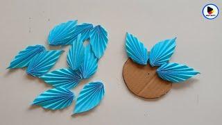 Easy paper flower ideas | Home decoration ideas | चार्ट पेपर से सुंदर फूल कैसे बनाए |