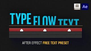 After Effects Free Preset Typeflow super simple Text Animations