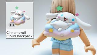 GET THIS *FREE* SANRIO CINNAMOROLL CLOUD BACKPACK NOW  Roblox My Hello Kitty Cafe