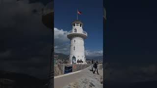 Маяк в порту Аланья. Какая погода зимой в Аланье Турция.