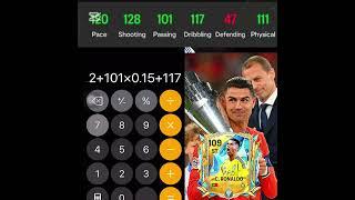 Ronaldo OVR Calculation  ?  #eafc24 #shorts #eafifa #Fifa mobile #fifa23 #fcmobile24 #fifa22
