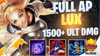 WILD RIFT | FULL AP LUX = 1500+ DAMAGE ULTS! | Challenger Lux Gameplay | Guide & Build