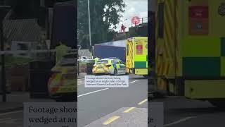 Train chaos as lines blocked after lorry hits railway bridge in Elmers End