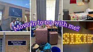 VLOG: MOVE IN TO RES WITH ME!! //Packing+ decor & a lot more //South African YouTuber #sikie.m #res