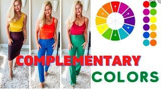 COMPLEMENTARY COLORS IN FASHION | OPPOSITE COLORS | COLOR THEORY | COLOR HARMONY