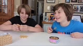 Cat Food Taste Test - Kids Try Supertwins TV