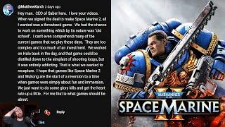 Space Marine 2 CEO Responded..