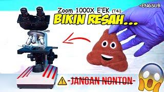 ZOOM KOTORAN T4I MANUSIA DI MIKROSKOP | Human Feces Microscope Zoom 1000X