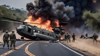 50 US helicopters carrying 2000 elite troops to Ukraine were hit by Russian short range missiles