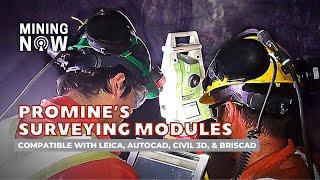 Promine’s Surveying Modules - Compatible with Leica, Autocad, Civil 3D, Briscad