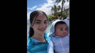 The furrha family | Baby Idris swims for the first time