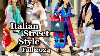 Italian Street Fashion 2024 | Chic & Trendy Milan’s Autumn Fashion | Sidewalk Milan Street Style