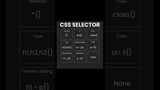 CSS Selector #coding #webdesign #learnhtml5andcss3  #programming #webdevelopment  #css #html #js