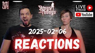 Thursday LIVE music Reactions with Harry and Sharlene! Songs and Thongs