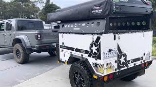 Tough touring camper trailer roofrack upgrade