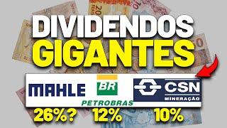 MAIS DE 10% DE DIVIDEND EM YIELD NESSAS 3 AÇÕES: CSN Mineração, Petrobras e Mahle CMIN3 PETR4 LEVE3