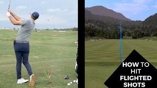 HOW TO HIT FLIGHTED IRON SHOTS/ TRACKMAN DATA