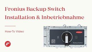 How-To Video: Fronius Backup Switch - Installation & Inbetriebnahme