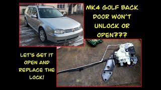 Golf 4 rear door wont open? Lets fix it.