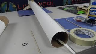 Build Session #3 - Attaching the shock cord and parachute to a LOC Graduator Rocket