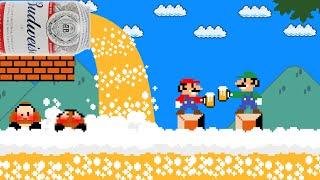 Super Mario Bros., but the Floor is Beer...