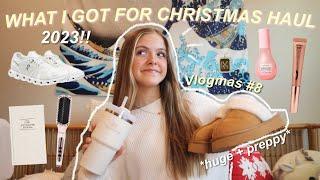 What I got for Christmas haul 2023!!  *HUGE + PREPPY* // Vlogmas #8