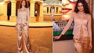 Zendaya Stuns in Sheer Top at Double Feature Premiere | Dune 2 & Challengers