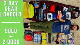 Gear Loadout for Solo Backpacking with 2 Dogs | What I'm taking for 3 days & 2 nights with my dogs