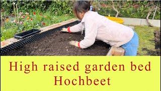 High raised garden bed / Hoch beet /Gardening Vlog/ 이젠 서서 텃밭을 가꾸세요