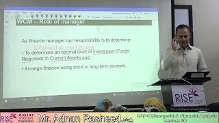 CAF 6 MFA Sir Adnan Rasheed finance portion Lecture 36