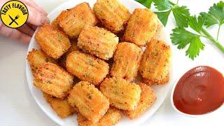 AMAZING CRISPY POTATO BITES️IF YOU HAVE POTATO AT HOME, ANYONE CAN MAKE THIS RECIPE | POTATO BITES