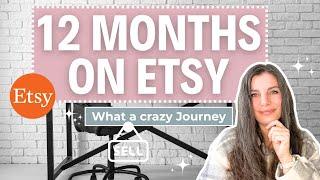 12 Months on Etsy Selling Digital Products | Realistic Results on Etsy