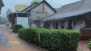 Heavy rains hit villages in Indonesia||refreshing rainy season||indoculture