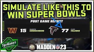 How to Simulate to Win Super Bowls in Madden 23 Franchise Mode