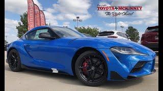 2021 TOYOTA Supra A91 Edition in Refraction Blue walk around video whats new for Supra