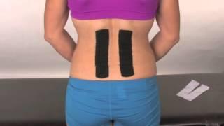 Kinesio Back Application Instructions