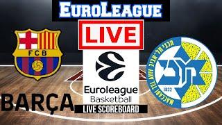 Live: FC Barcelona Vs Maccabi Tel Aviv | EuroLeague | Live Scoreboard  | Play By Play