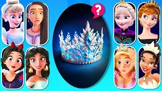  Guess the Character by Crown, Dress & Shoe | Princess Disney Character Quiz, Disney Song