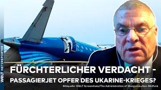 UKRAINE-KRIEG: Wurde der Passagierjet in Kasachstan von russischer Flugabwehr abgeschossen?